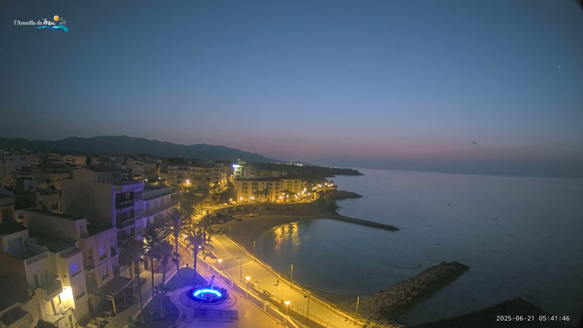 Ametlla de Mar City, Platja de l'Alguer (Alghero Beach) Live Cam - Tarragona, Catalonia, Spain
