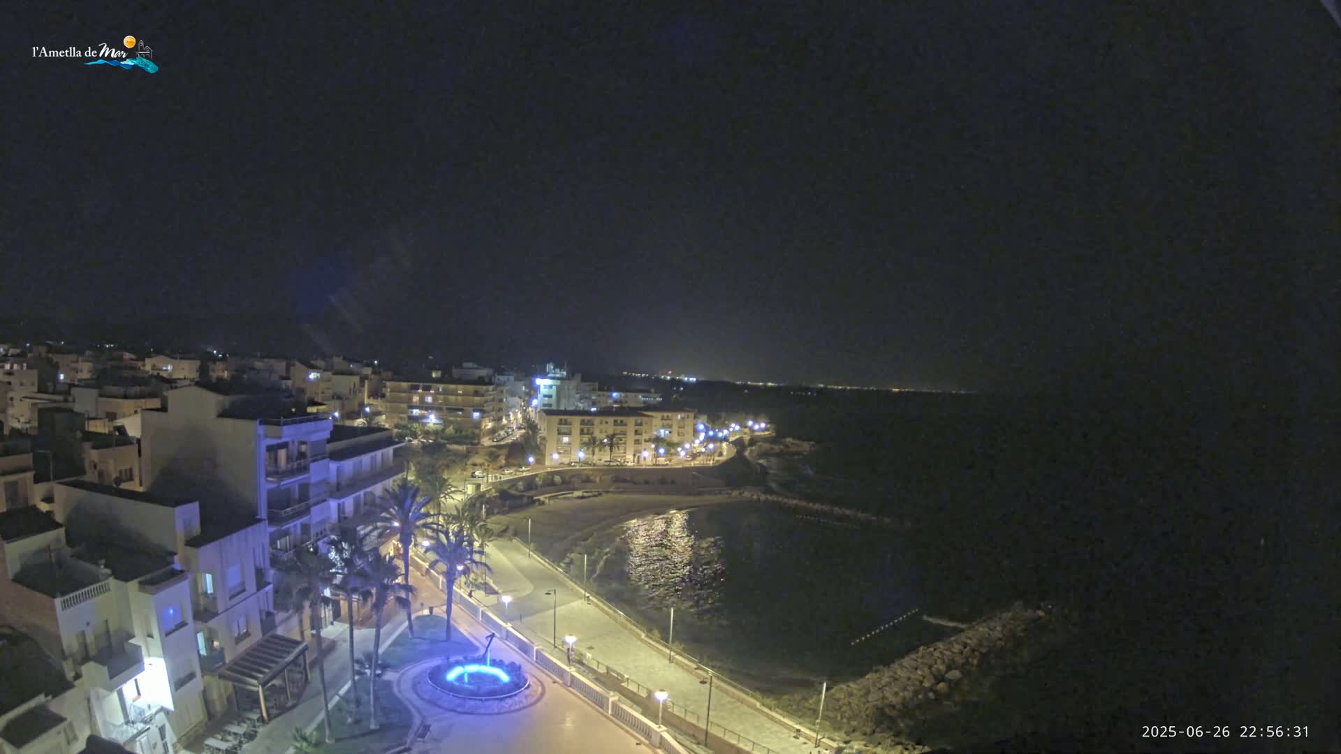 Ametlla de Mar City, Platja de l'Alguer (Alghero Beach) Live Cam - Tarragona, Catalonia, Spain