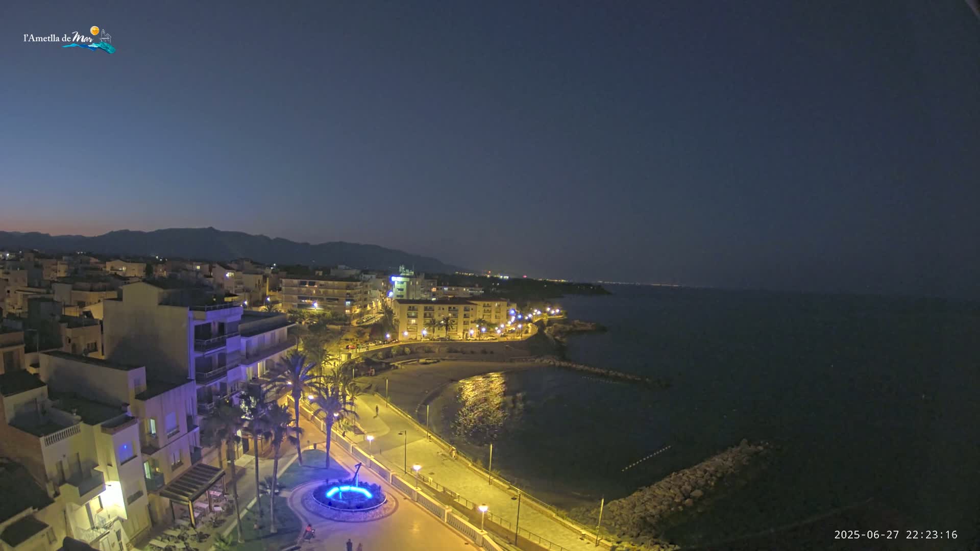 Ametlla de Mar City, Platja de l'Alguer (Alghero Beach) Live Cam - Tarragona, Catalonia, Spain
