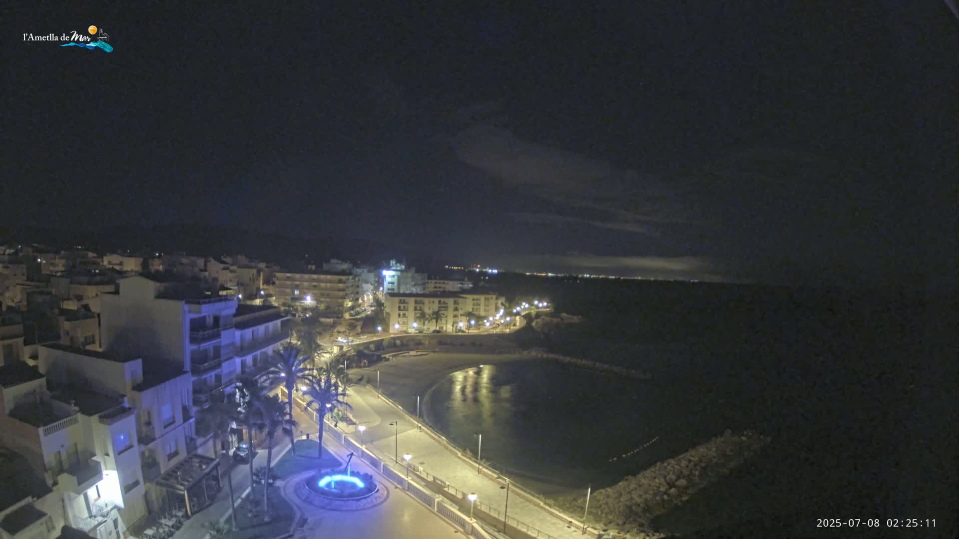 Ametlla de Mar City, Platja de l'Alguer (Alghero Beach) Live Cam - Tarragona, Catalonia, Spain