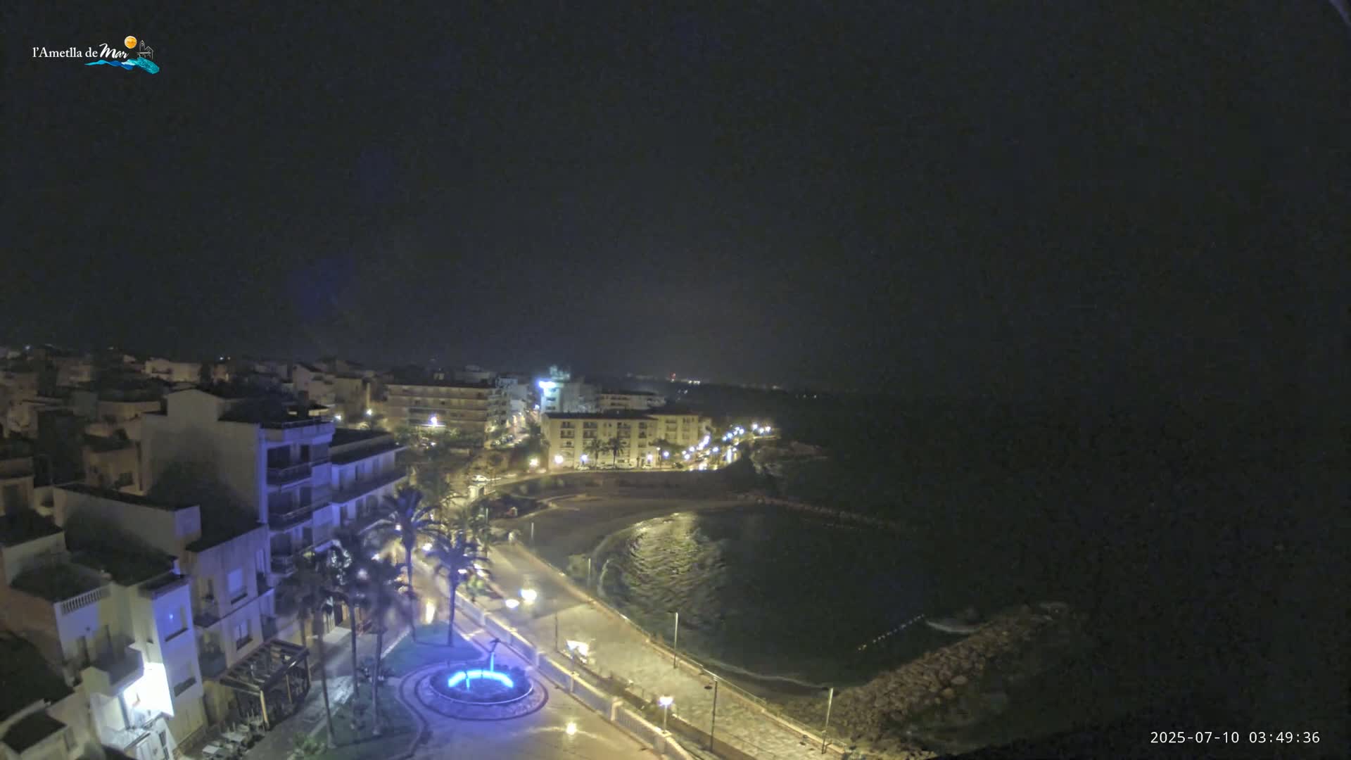 Ametlla de Mar City, Platja de l'Alguer (Alghero Beach) Live Cam - Tarragona, Catalonia, Spain