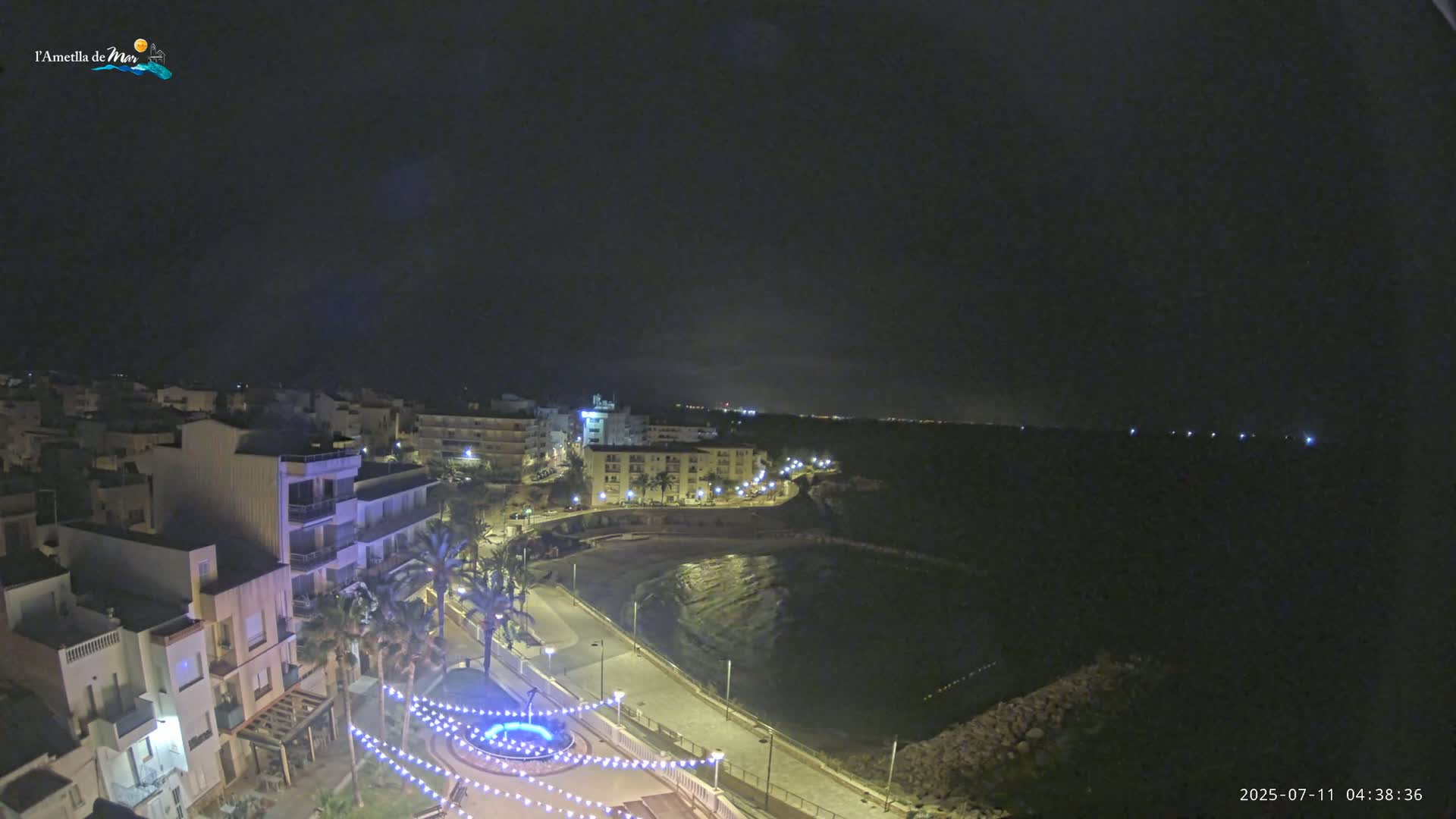 Ametlla de Mar City, Platja de l'Alguer (Alghero Beach) Live Cam - Tarragona, Catalonia, Spain