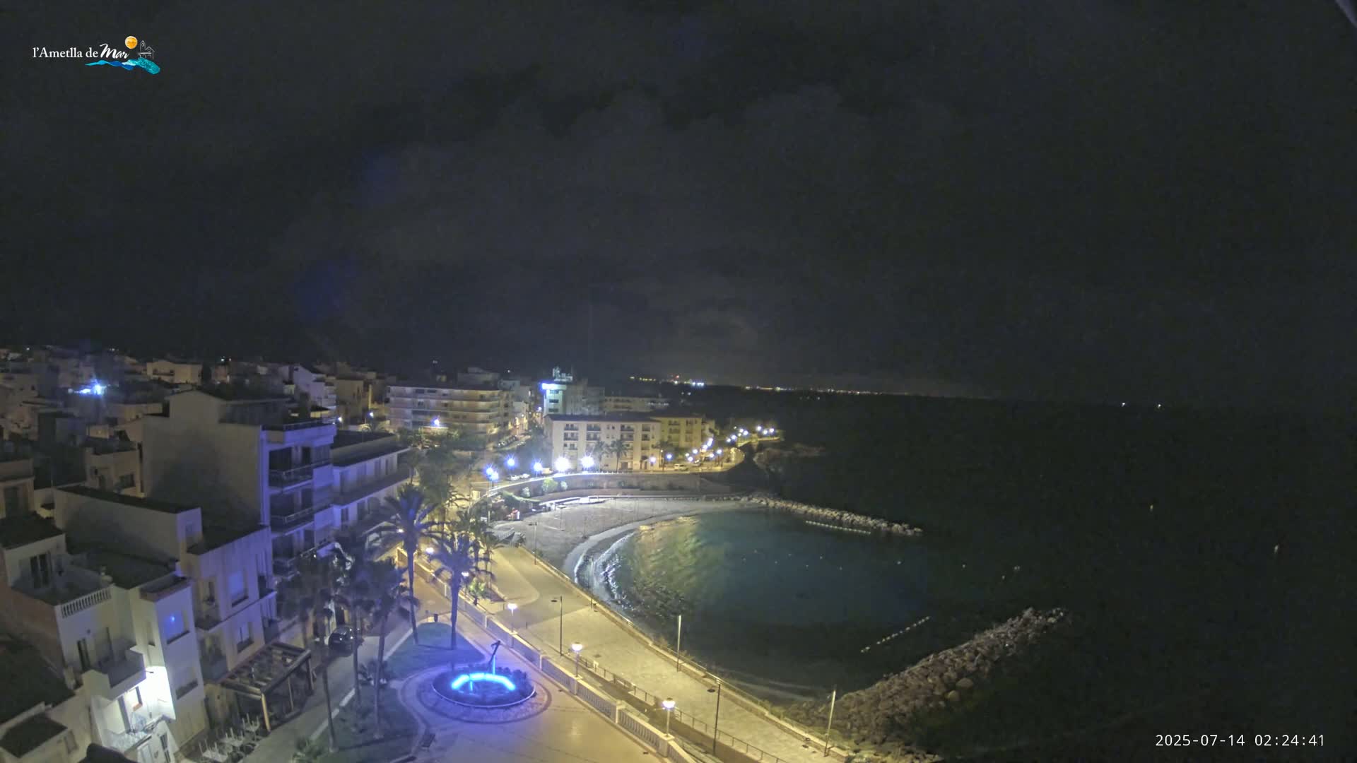 Ametlla de Mar City, Platja de l'Alguer (Alghero Beach) Live Cam - Tarragona, Catalonia, Spain