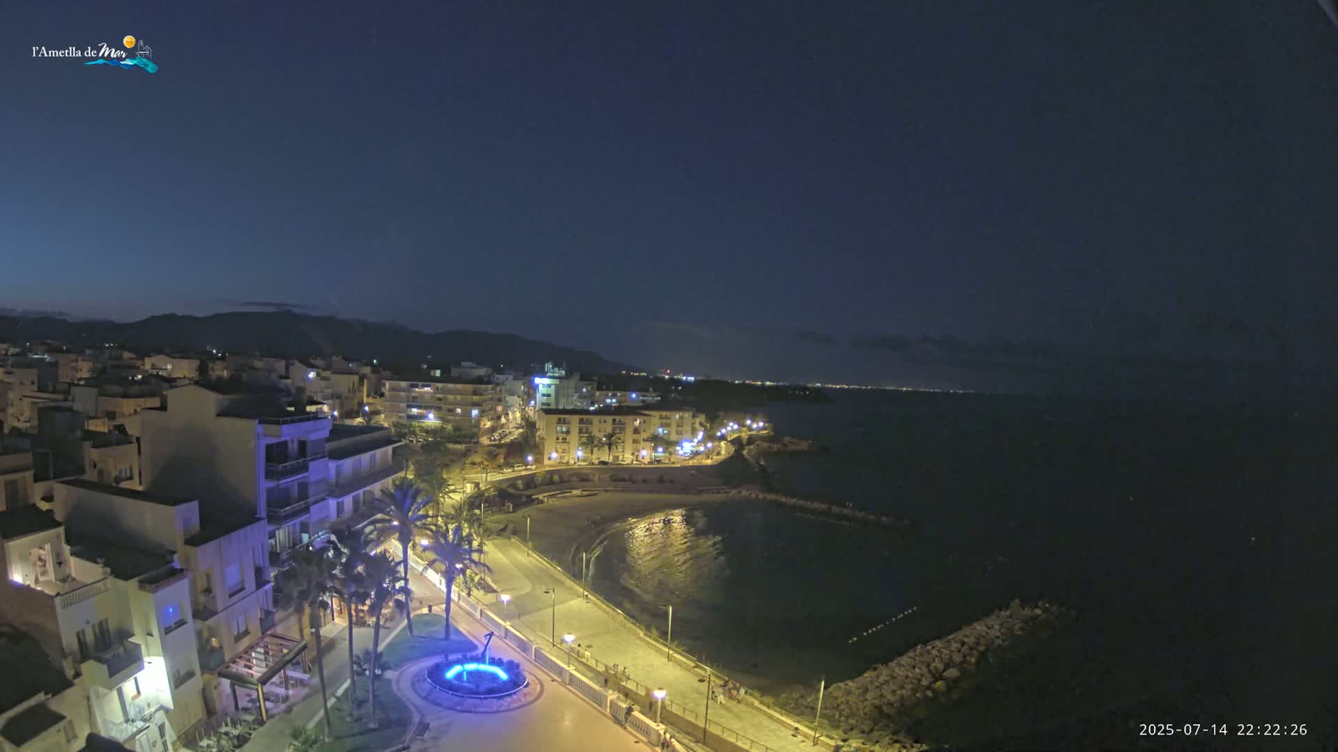 Ametlla de Mar City, Platja de l'Alguer (Alghero Beach) Live Cam - Tarragona, Catalonia, Spain