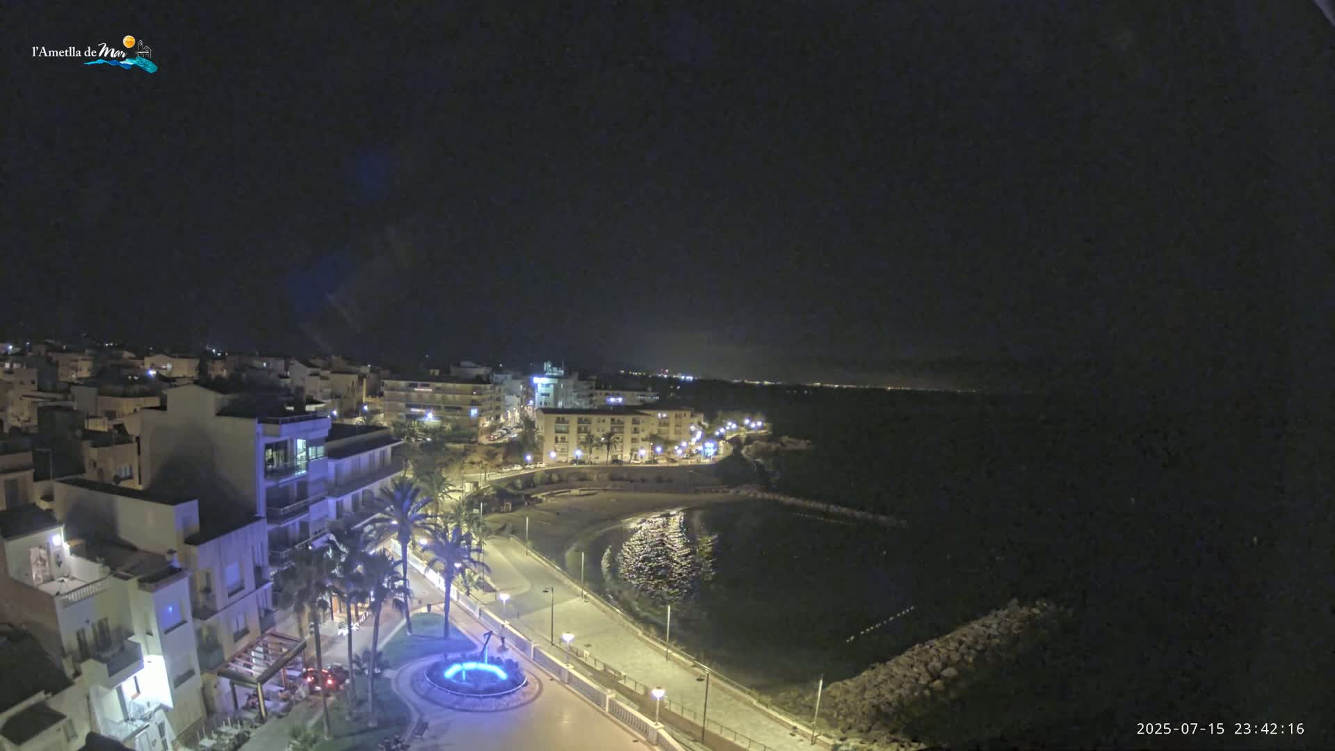 Ametlla de Mar City, Platja de l'Alguer (Alghero Beach) Live Cam - Tarragona, Catalonia, Spain
