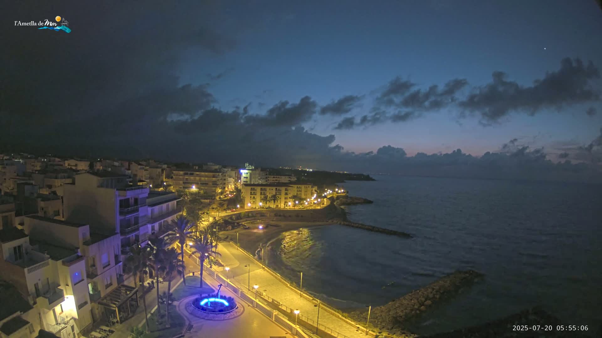 Ametlla de Mar City, Platja de l'Alguer (Alghero Beach) Live Cam - Tarragona, Catalonia, Spain