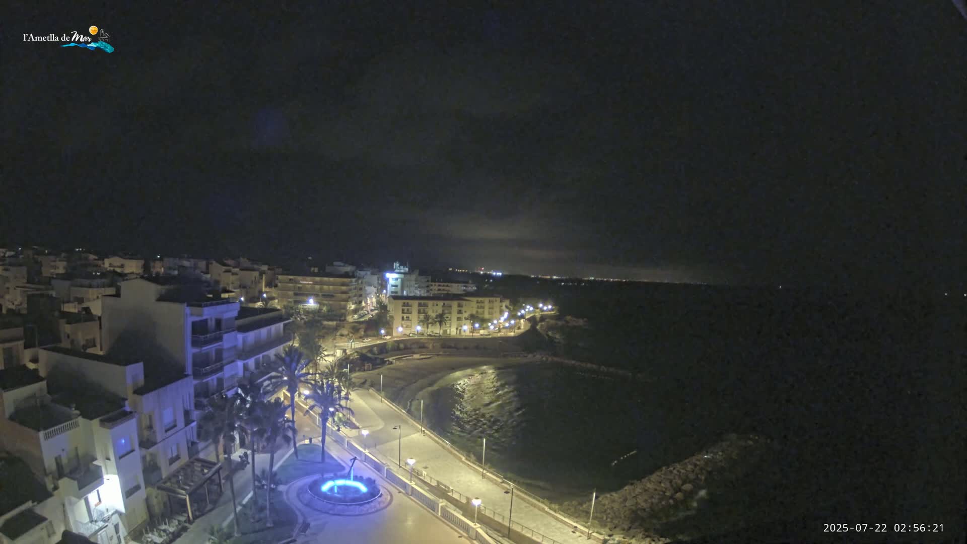 Ametlla de Mar City, Platja de l'Alguer (Alghero Beach) Live Cam - Tarragona, Catalonia, Spain