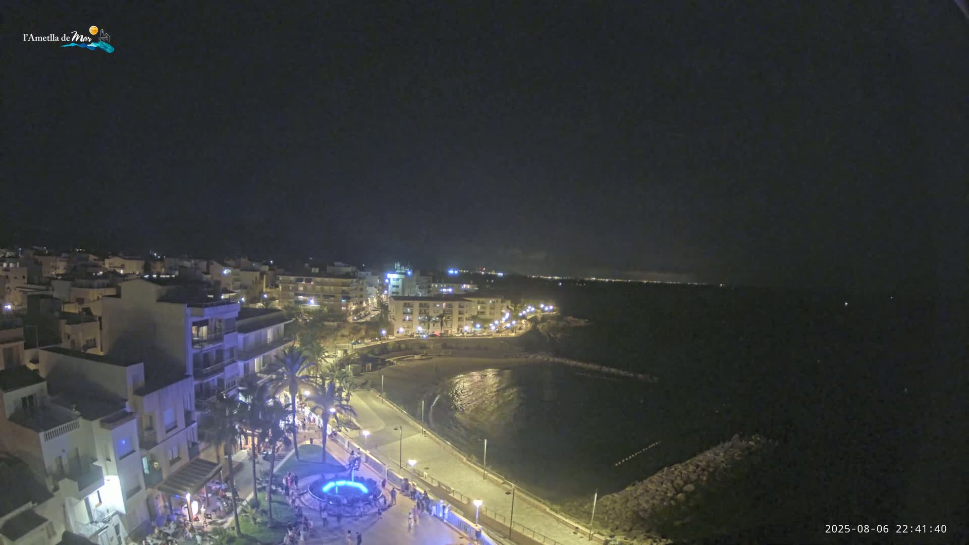 Ametlla de Mar City, Platja de l'Alguer (Alghero Beach) Live Cam - Tarragona, Catalonia, Spain