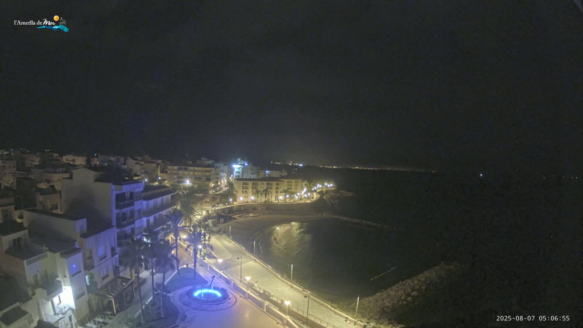 Ametlla de Mar City, Platja de l'Alguer (Alghero Beach) Live Cam - Tarragona, Catalonia, Spain