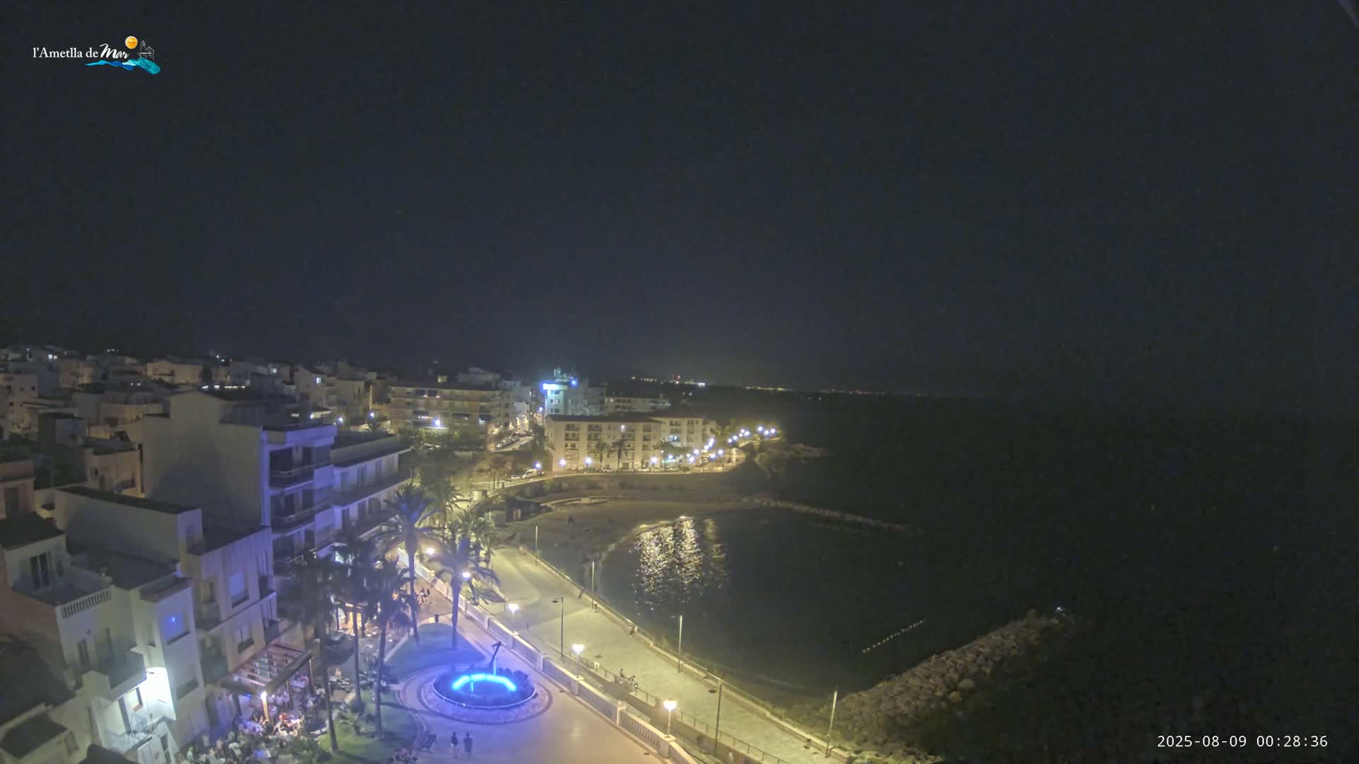 Ametlla de Mar City, Platja de l'Alguer (Alghero Beach) Live Cam - Tarragona, Catalonia, Spain