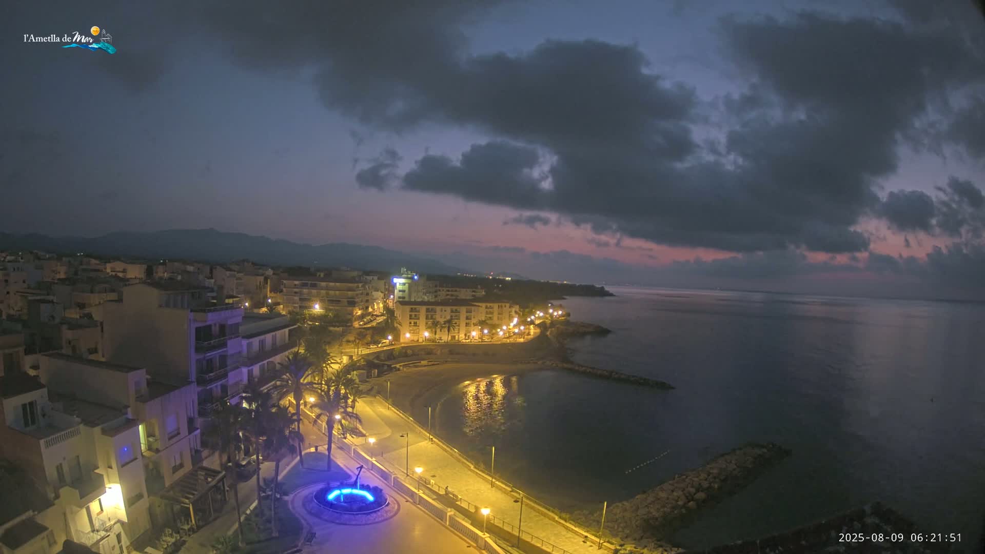 Ametlla de Mar City, Platja de l'Alguer (Alghero Beach) Live Cam - Tarragona, Catalonia, Spain