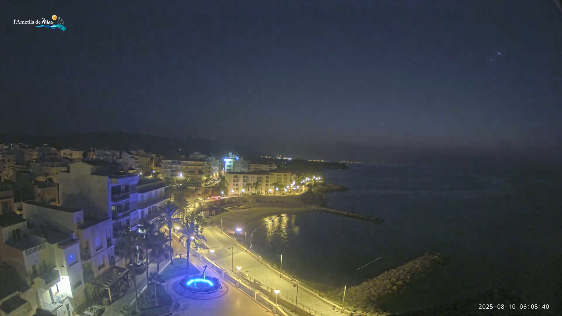Ametlla de Mar City, Platja de l'Alguer (Alghero Beach) Live Cam - Tarragona, Catalonia, Spain