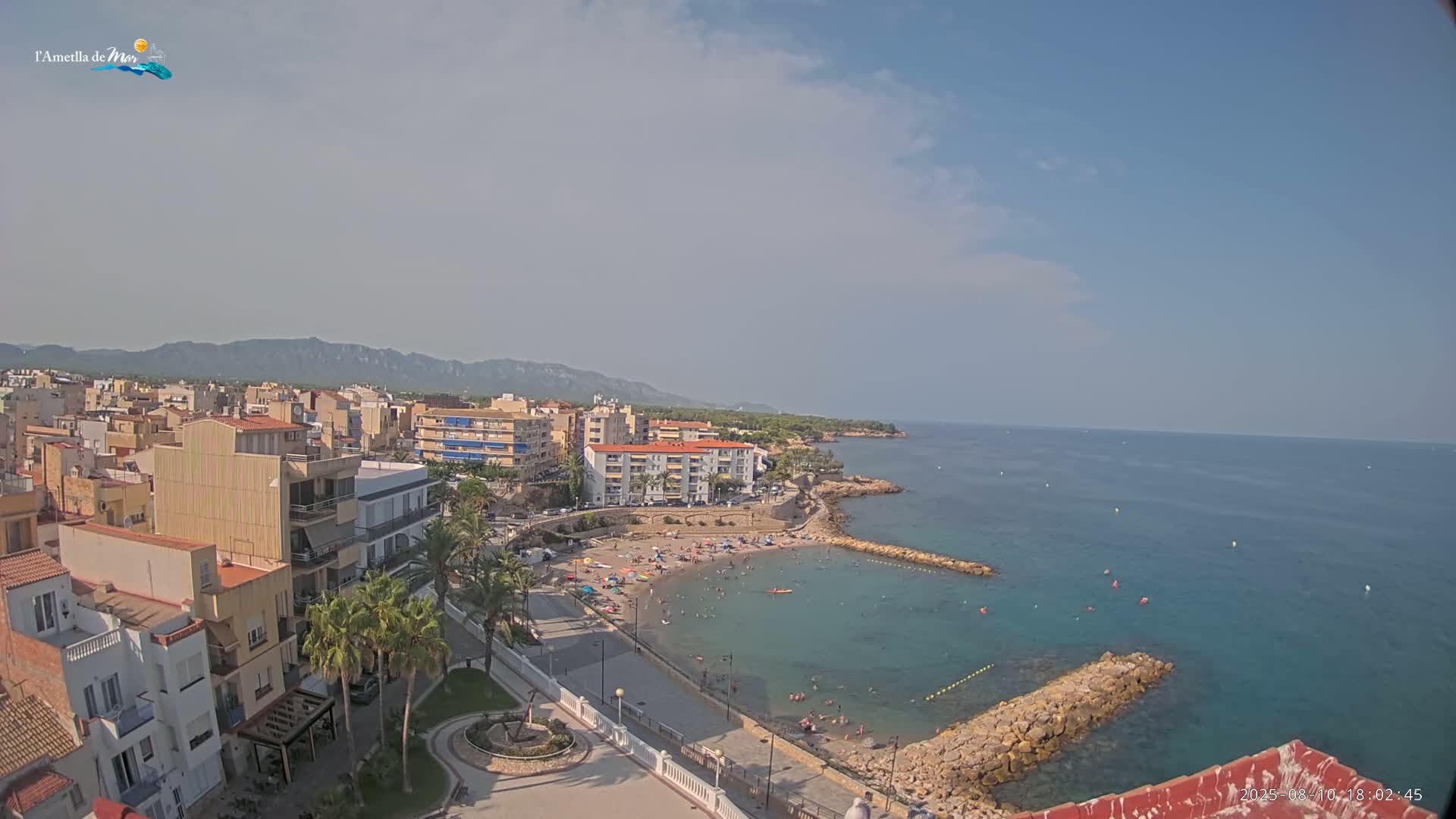 Ametlla de Mar City, Platja de l'Alguer (Alghero Beach) Live Cam - Tarragona, Catalonia, Spain