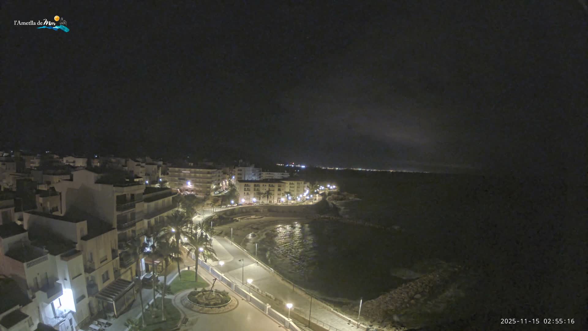 Ametlla de Mar City, Platja de l'Alguer (Alghero Beach) Live Cam - Tarragona, Catalonia, Spain