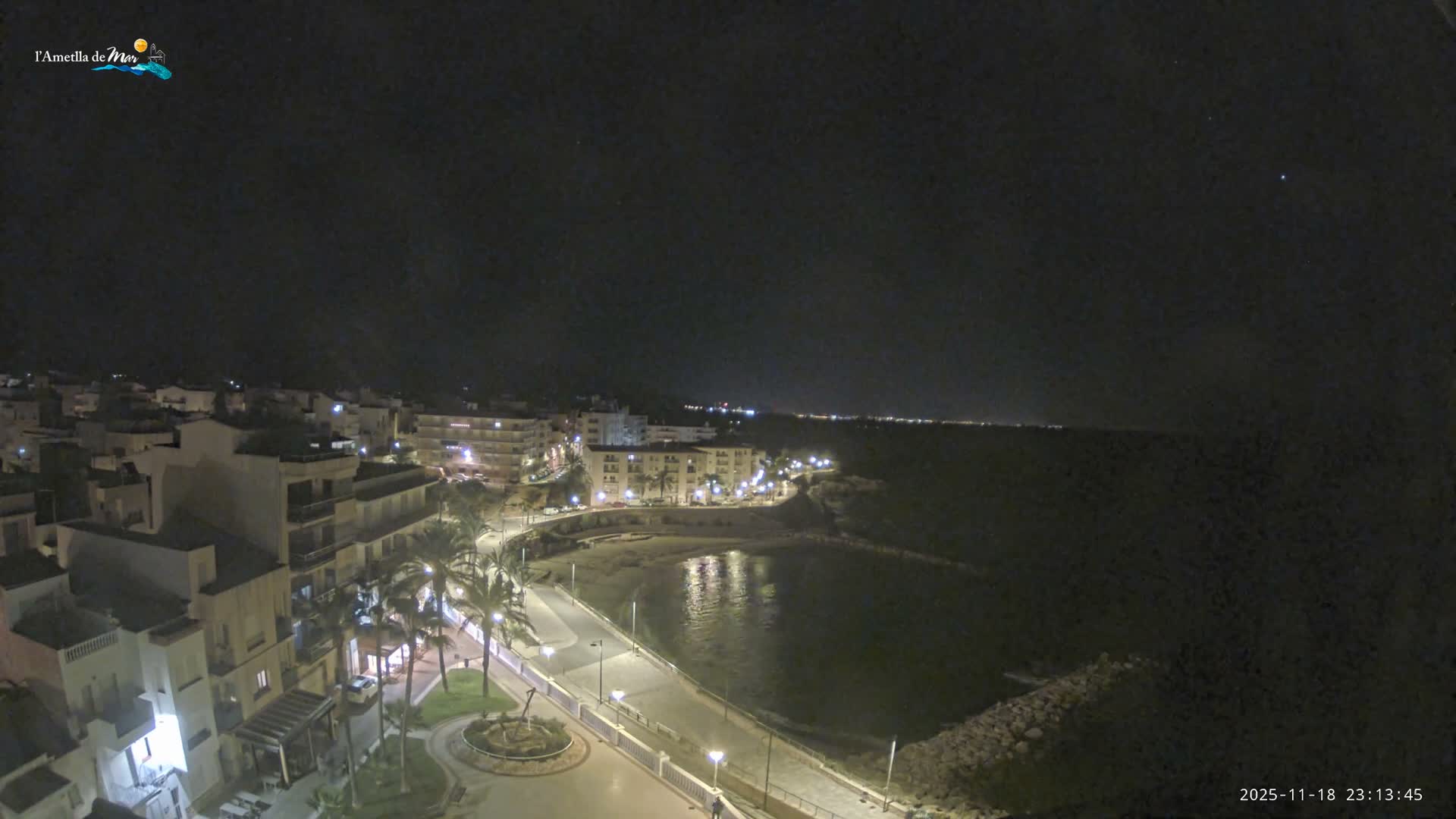 Ametlla de Mar City, Platja de l'Alguer (Alghero Beach) Live Cam - Tarragona, Catalonia, Spain