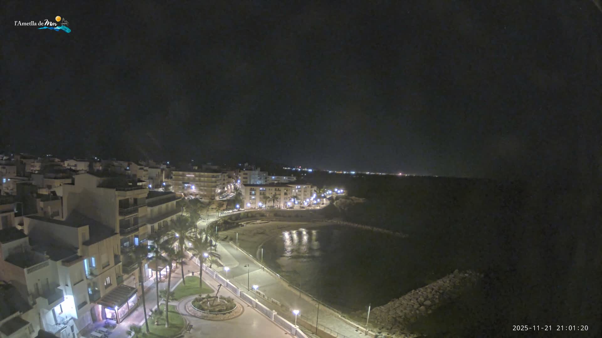 Ametlla de Mar City, Platja de l'Alguer (Alghero Beach) Live Cam - Tarragona, Catalonia, Spain
