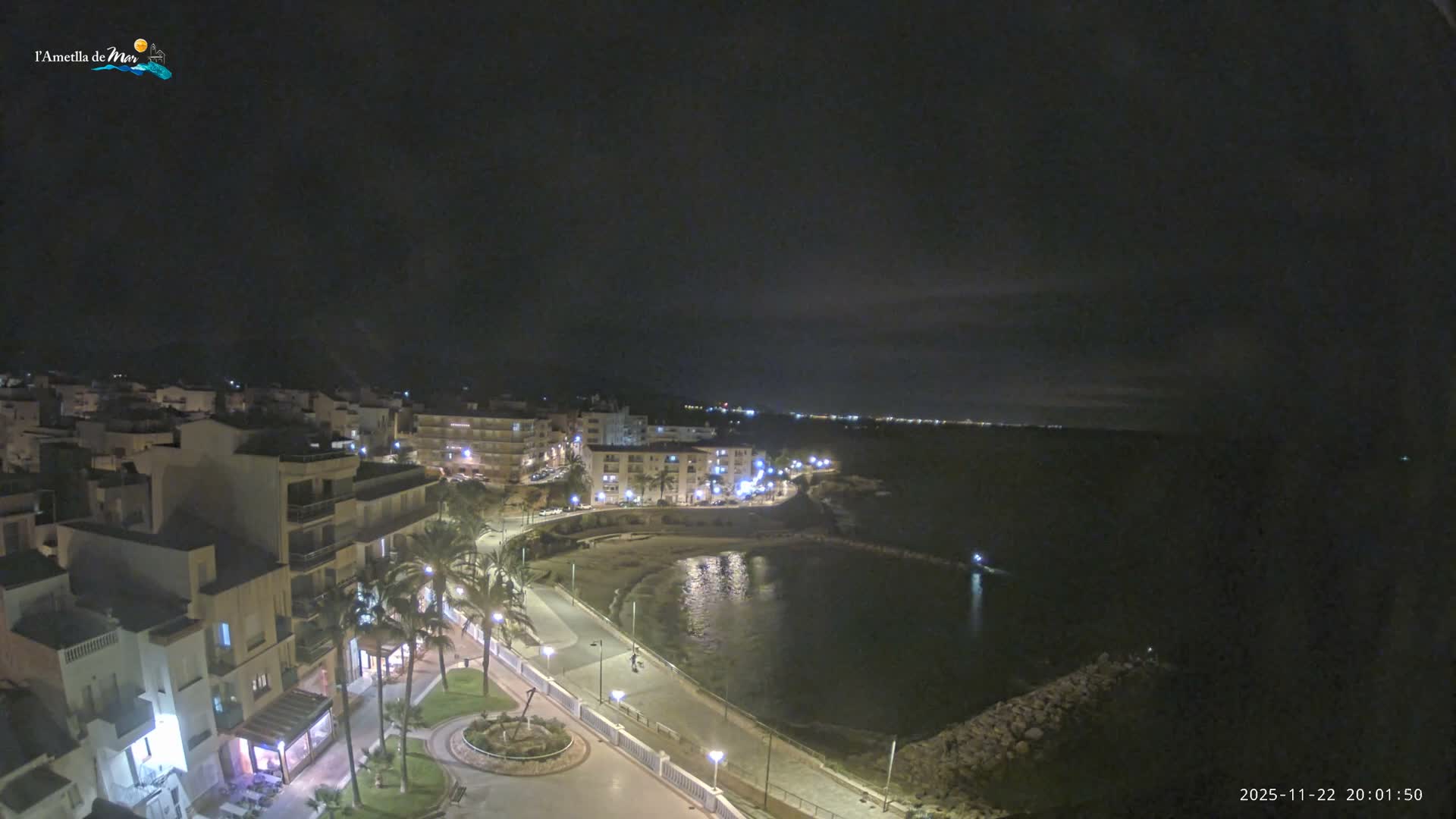 Ametlla de Mar City, Platja de l'Alguer (Alghero Beach) Live Cam - Tarragona, Catalonia, Spain