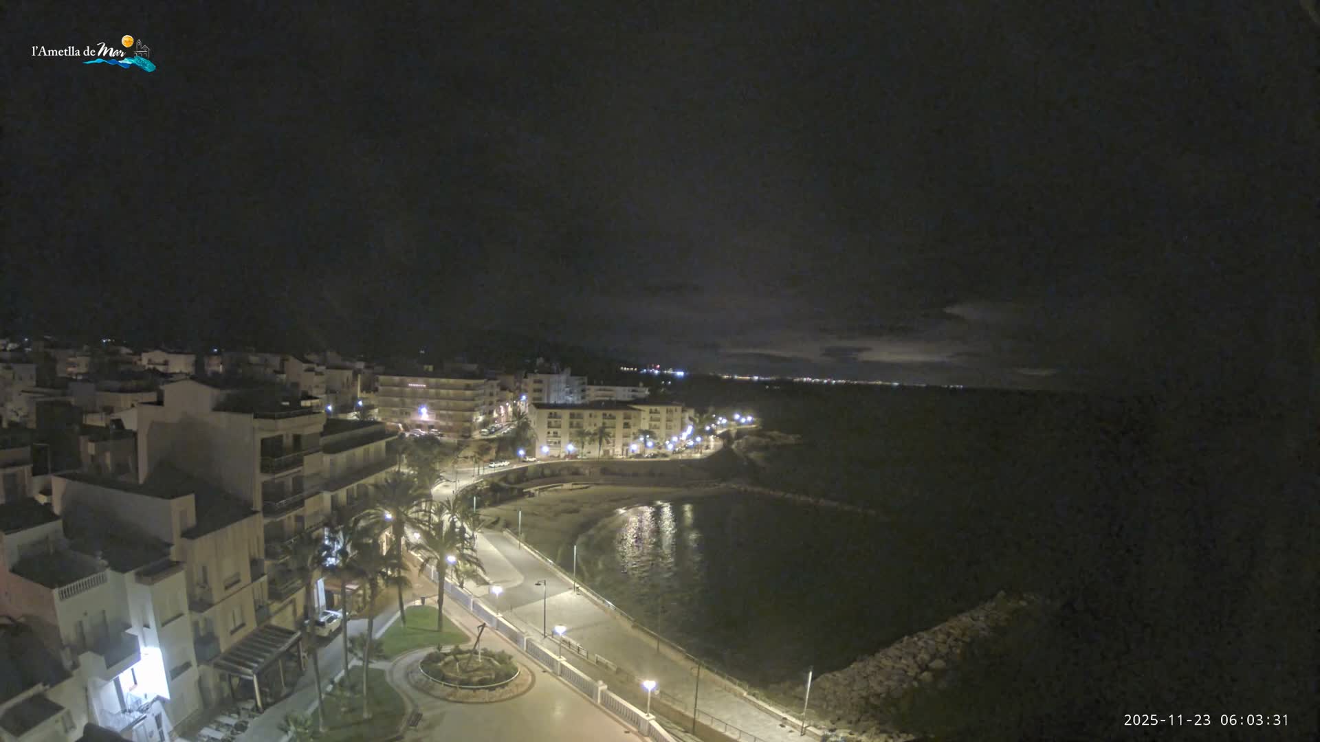 Ametlla de Mar City, Platja de l'Alguer (Alghero Beach) Live Cam - Tarragona, Catalonia, Spain