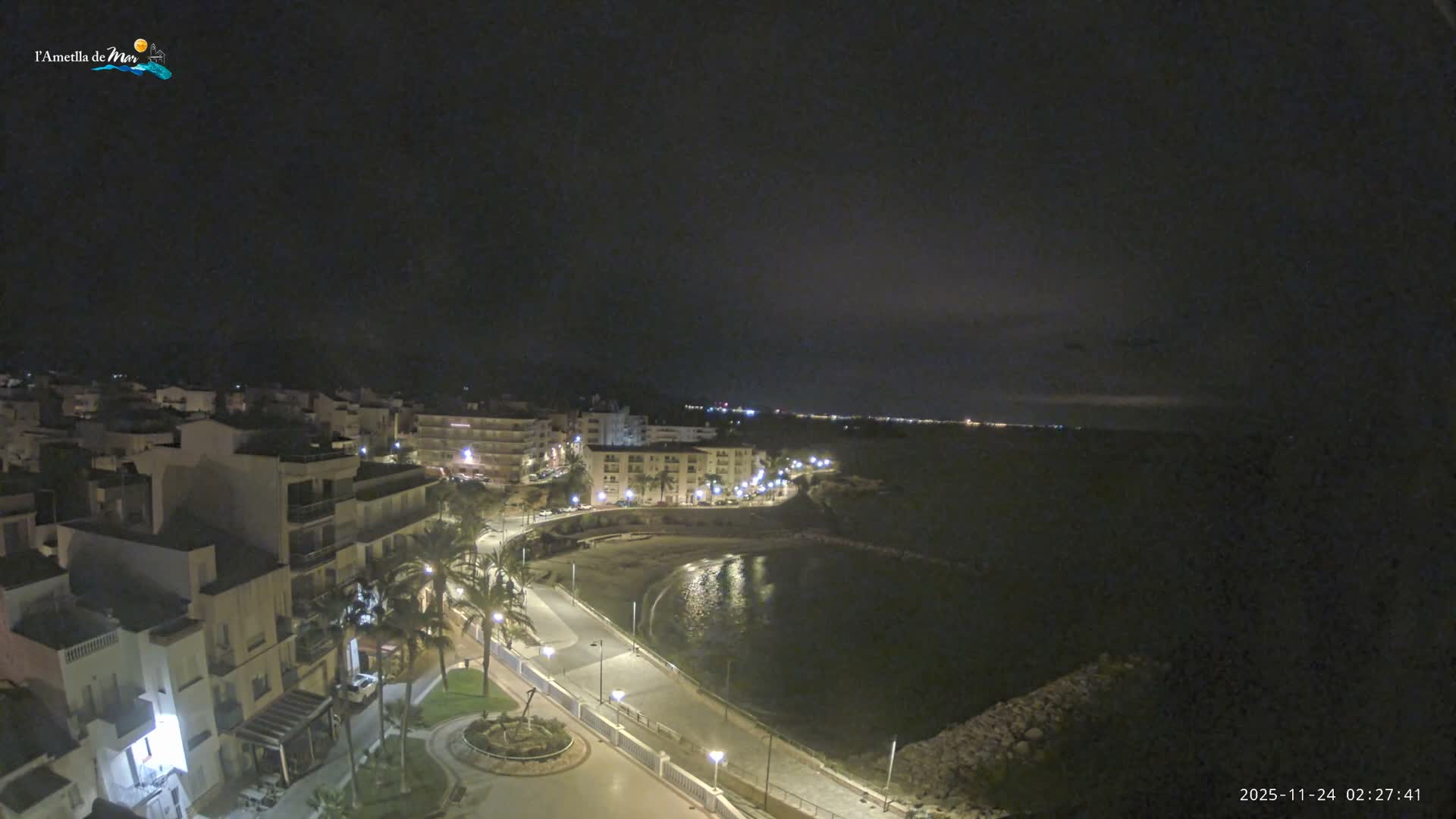 Ametlla de Mar City, Platja de l'Alguer (Alghero Beach) Live Cam - Tarragona, Catalonia, Spain