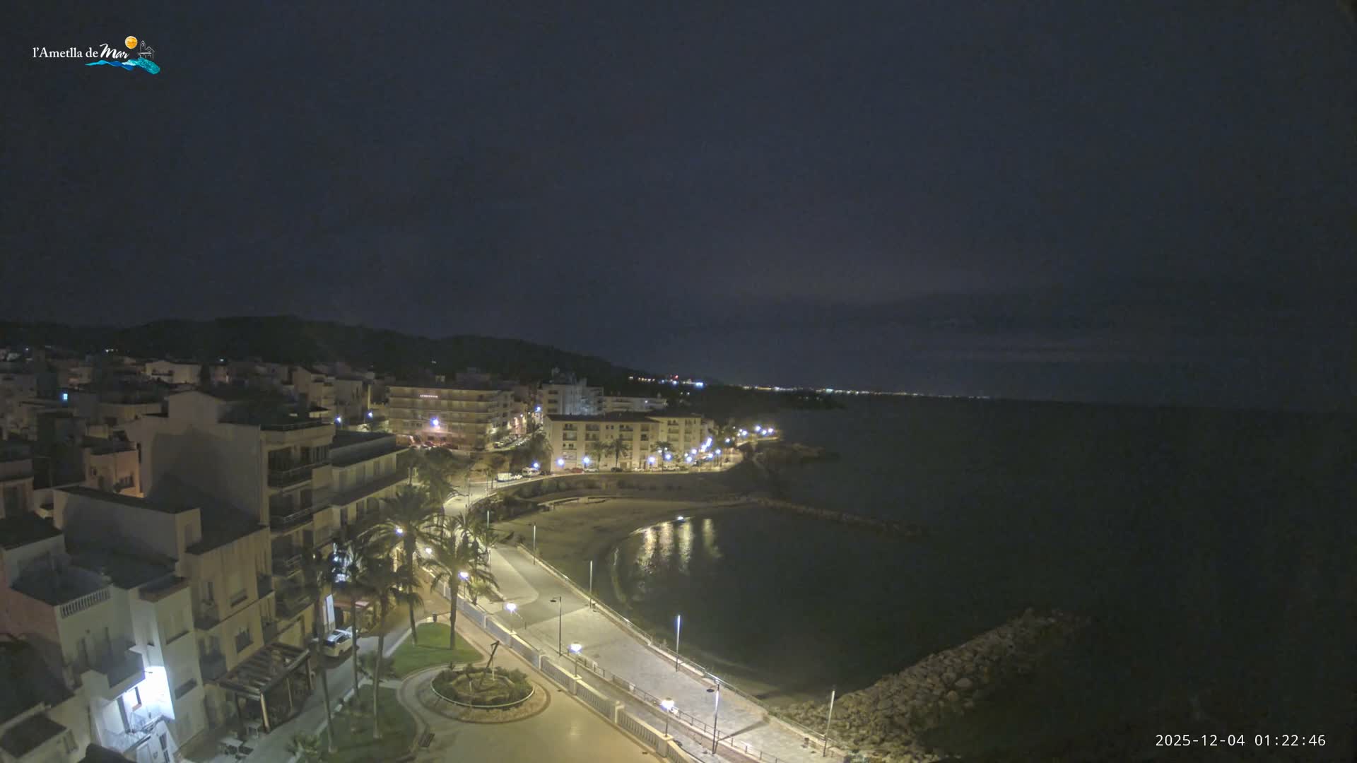 Ametlla de Mar City, Platja de l'Alguer (Alghero Beach) Live Cam - Tarragona, Catalonia, Spain