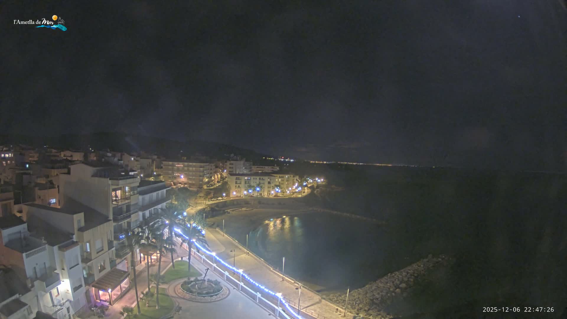 Ametlla de Mar City, Platja de l'Alguer (Alghero Beach) Live Cam - Tarragona, Catalonia, Spain