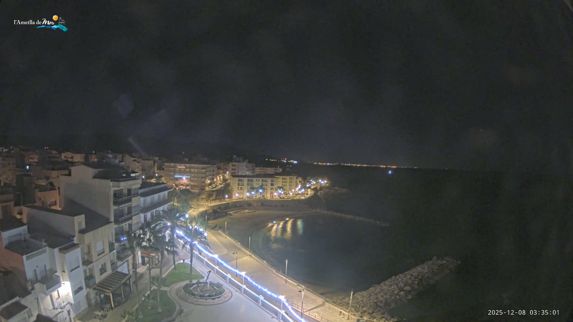 Ametlla de Mar City, Platja de l'Alguer (Alghero Beach) Live Cam - Tarragona, Catalonia, Spain