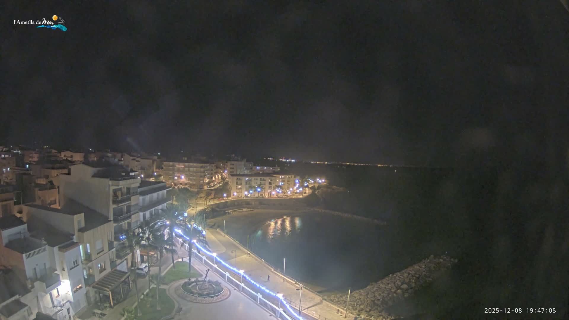 Ametlla de Mar City, Platja de l'Alguer (Alghero Beach) Live Cam - Tarragona, Catalonia, Spain