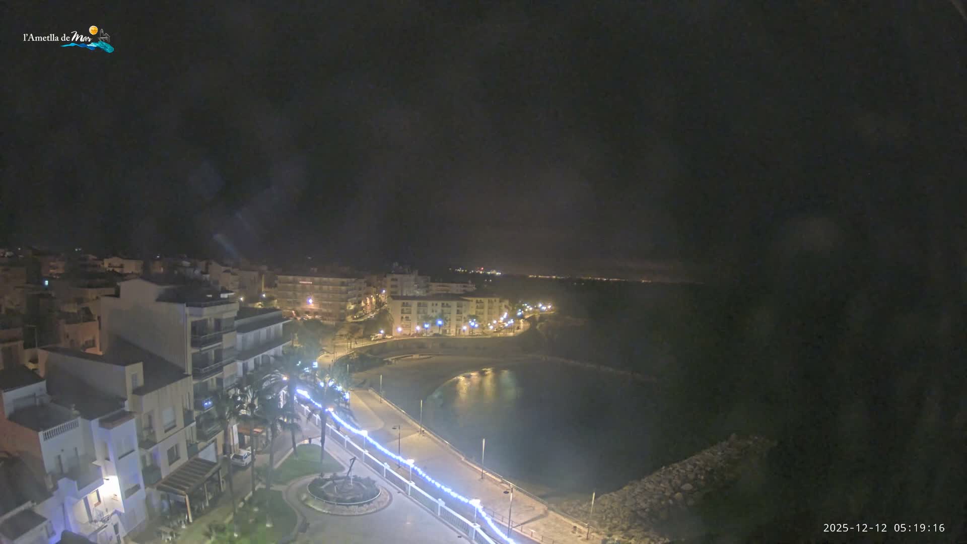 Ametlla de Mar City, Platja de l'Alguer (Alghero Beach) Live Cam - Tarragona, Catalonia, Spain