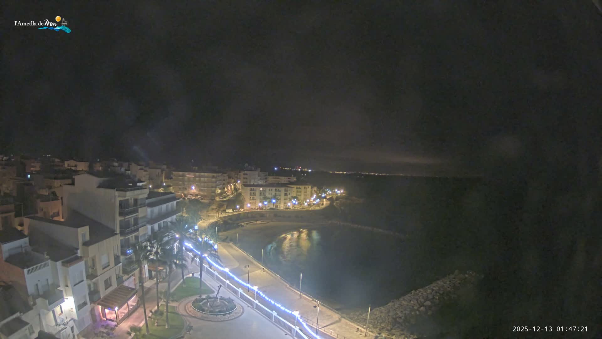 Ametlla de Mar City, Platja de l'Alguer (Alghero Beach) Live Cam - Tarragona, Catalonia, Spain