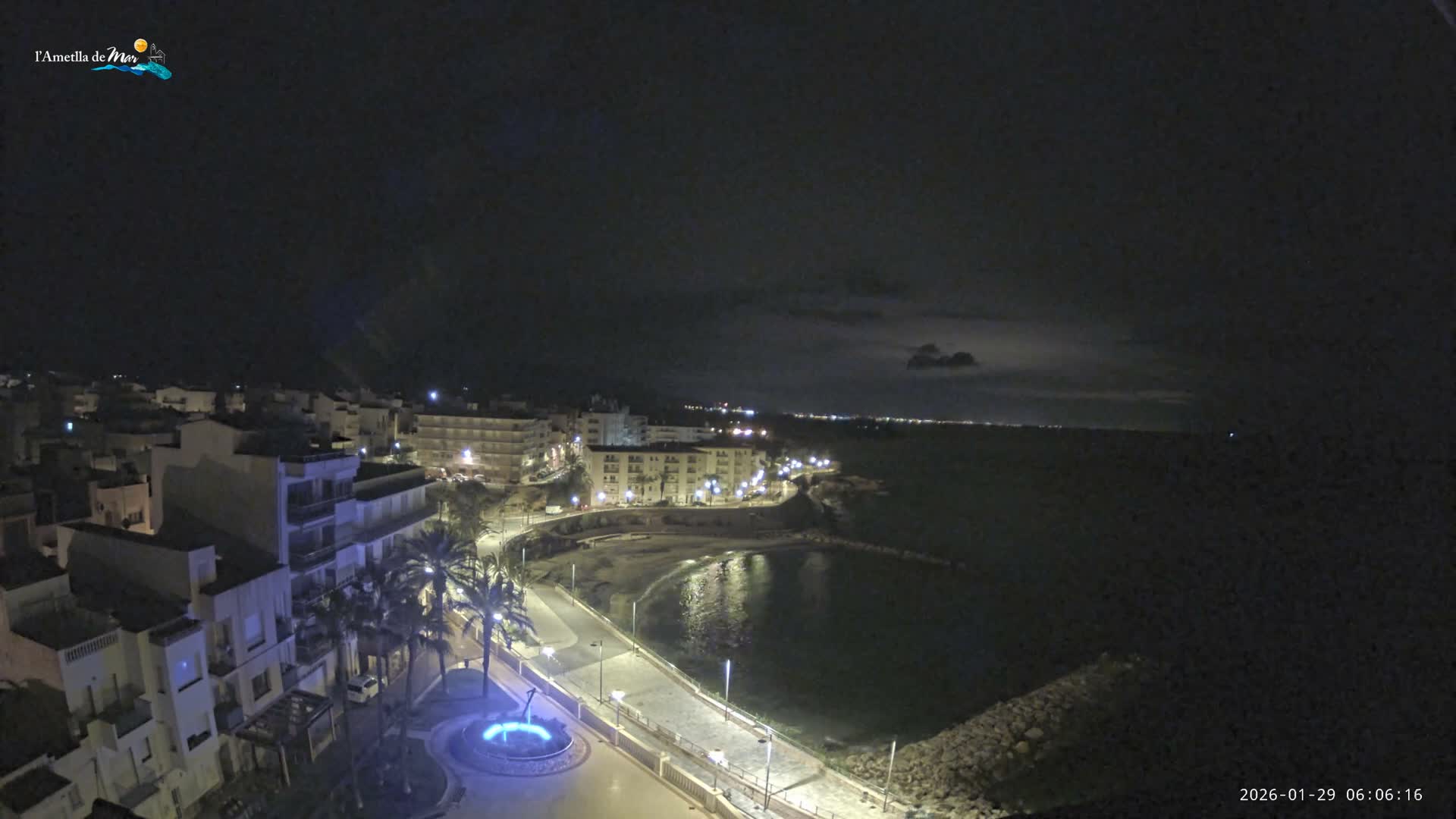 Ametlla de Mar City, Platja de l'Alguer (Alghero Beach) Live Cam - Tarragona, Catalonia, Spain