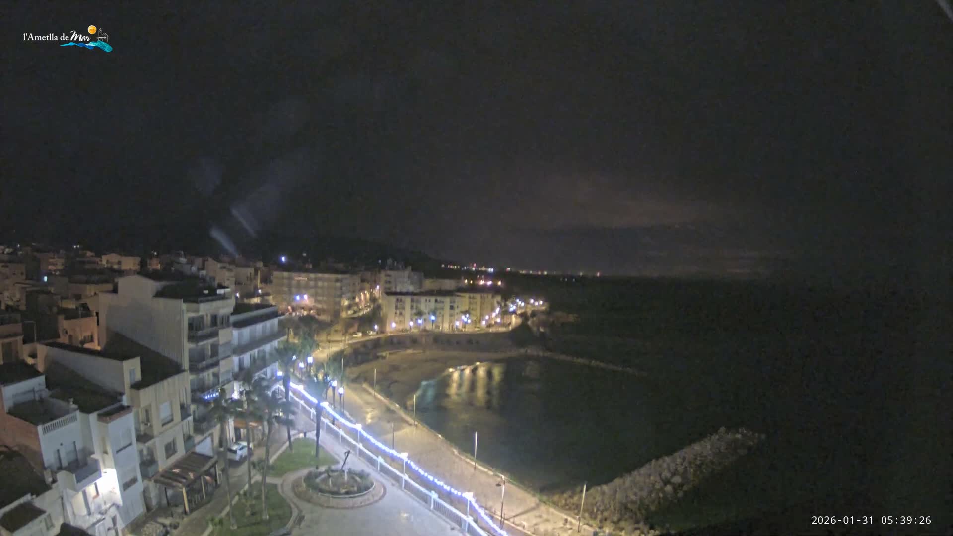 Ametlla de Mar City, Platja de l'Alguer (Alghero Beach) Live Cam - Tarragona, Catalonia, Spain