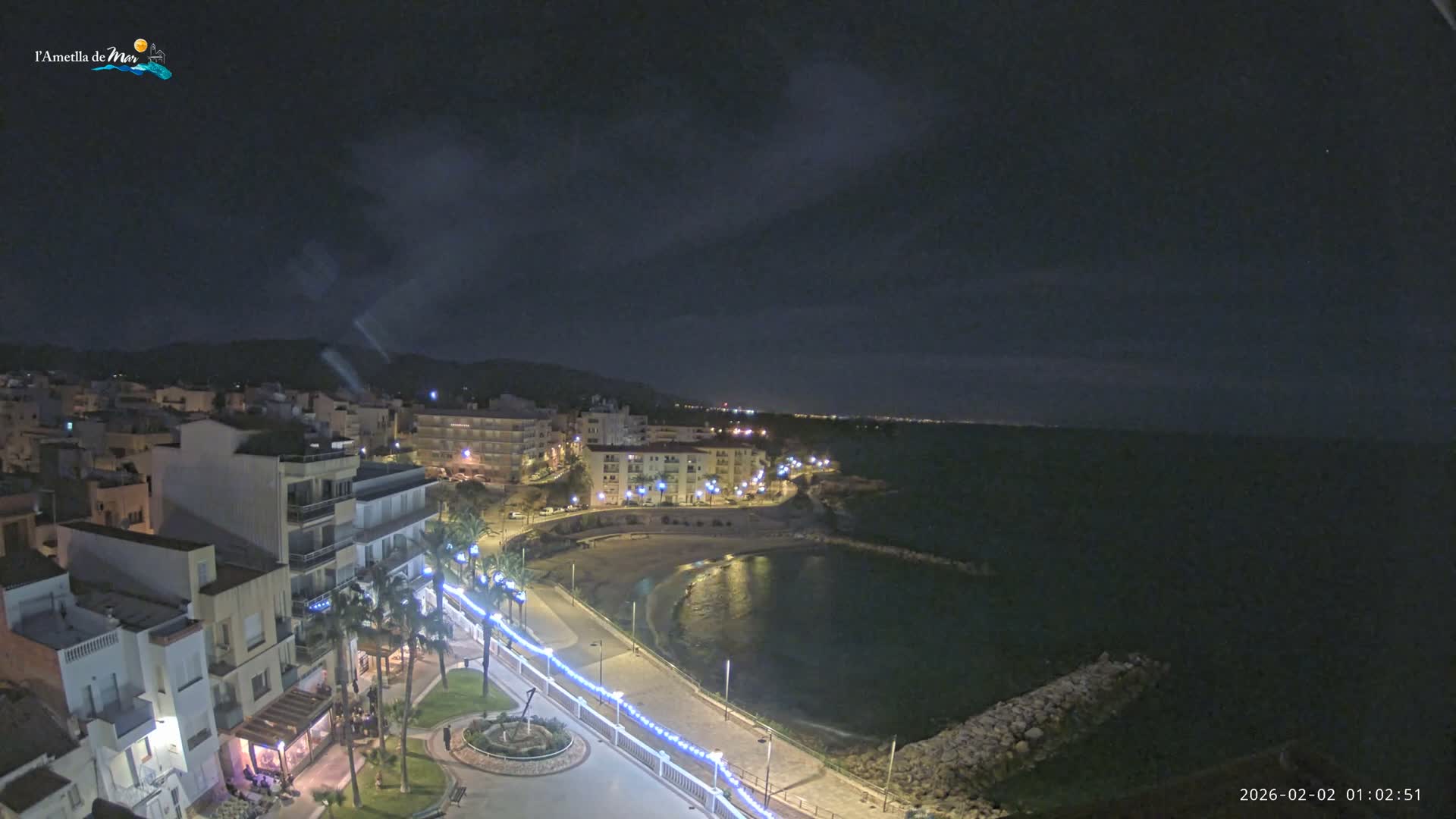 Ametlla de Mar City, Platja de l'Alguer (Alghero Beach) Live Cam - Tarragona, Catalonia, Spain