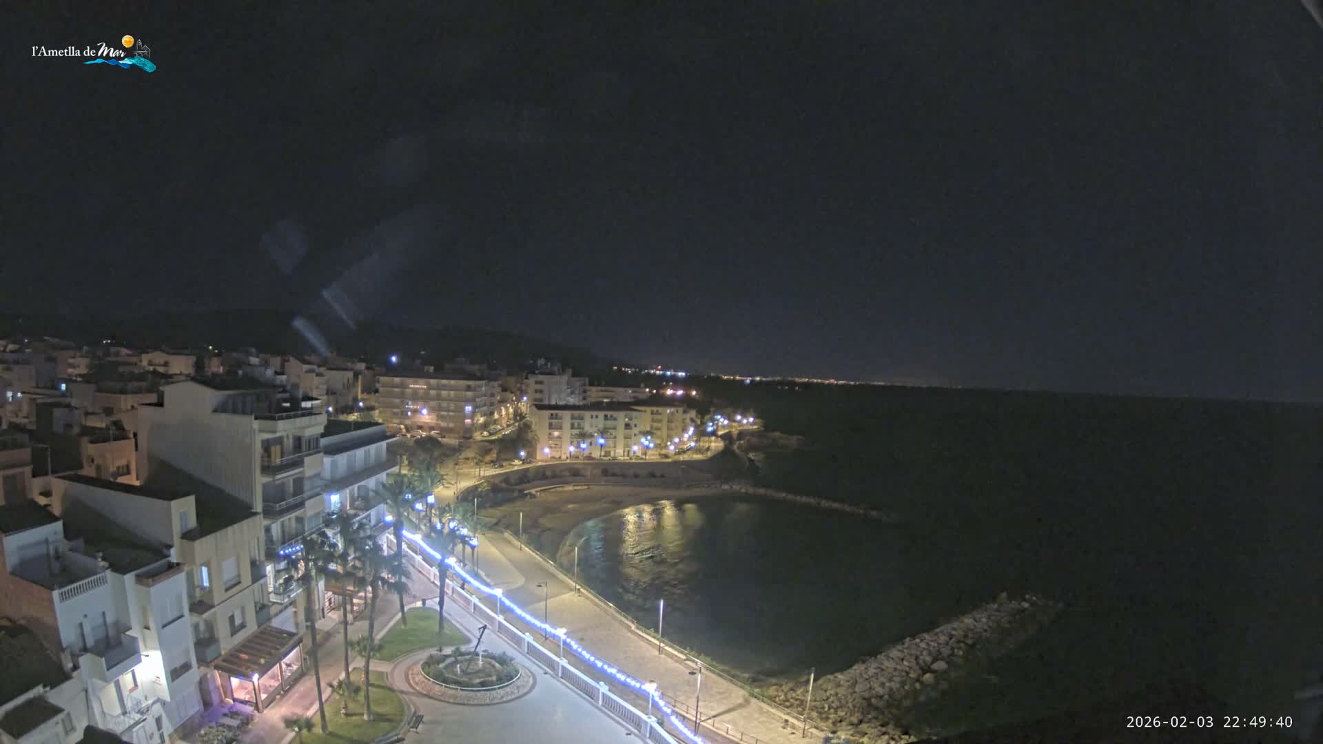 Ametlla de Mar City, Platja de l'Alguer (Alghero Beach) Live Cam - Tarragona, Catalonia, Spain