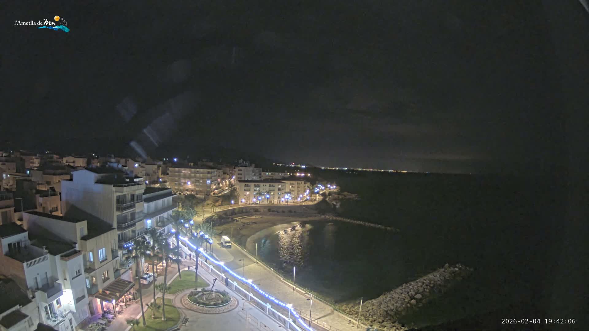 Ametlla de Mar City, Platja de l'Alguer (Alghero Beach) Live Cam - Tarragona, Catalonia, Spain