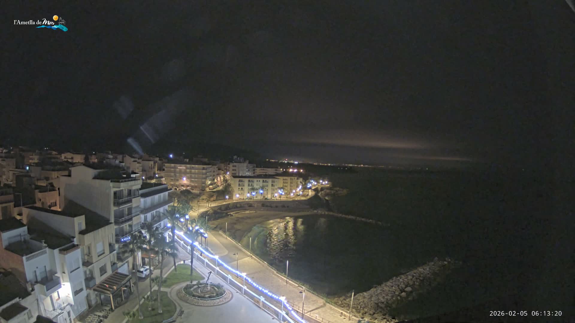 Ametlla de Mar City, Platja de l'Alguer (Alghero Beach) Live Cam - Tarragona, Catalonia, Spain