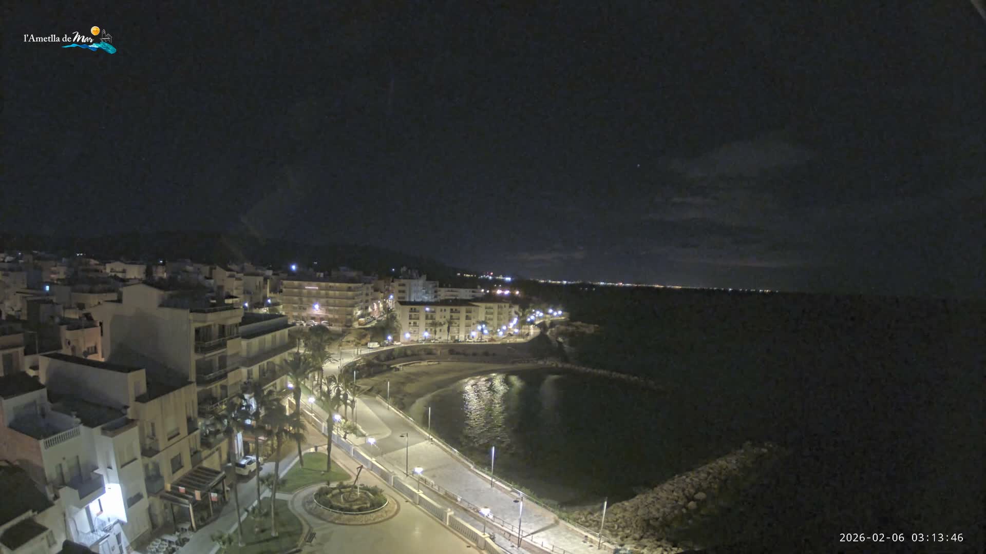 Ametlla de Mar City, Platja de l'Alguer (Alghero Beach) Live Cam - Tarragona, Catalonia, Spain