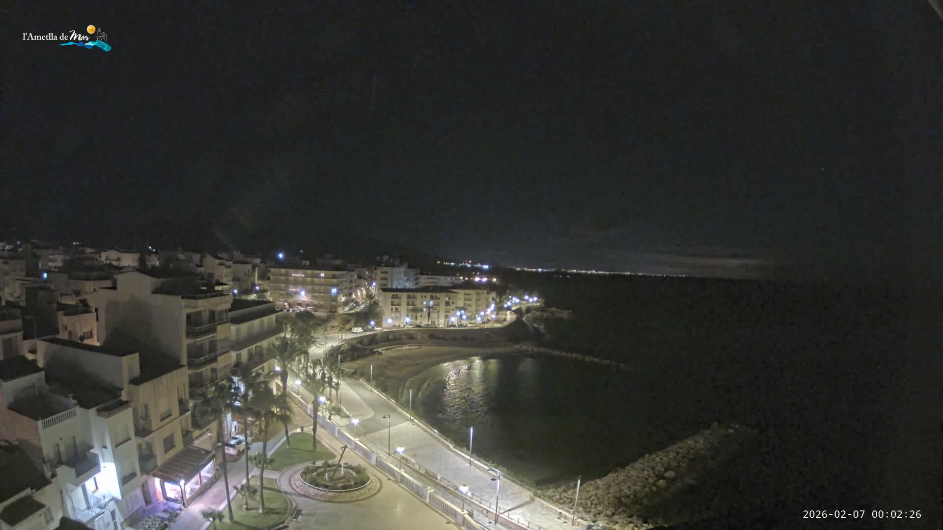 Ametlla de Mar City, Platja de l'Alguer (Alghero Beach) Live Cam - Tarragona, Catalonia, Spain