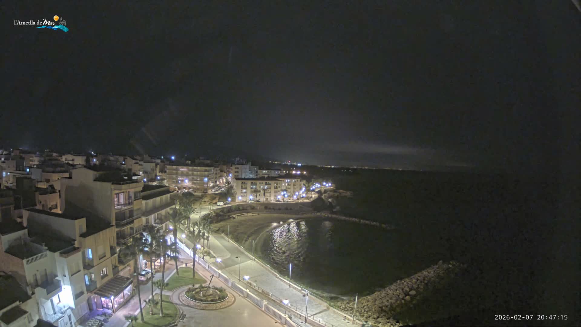 Ametlla de Mar City, Platja de l'Alguer (Alghero Beach) Live Cam - Tarragona, Catalonia, Spain