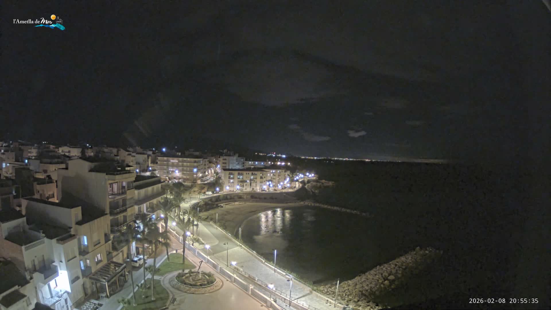 Ametlla de Mar City, Platja de l'Alguer (Alghero Beach) Live Cam - Tarragona, Catalonia, Spain