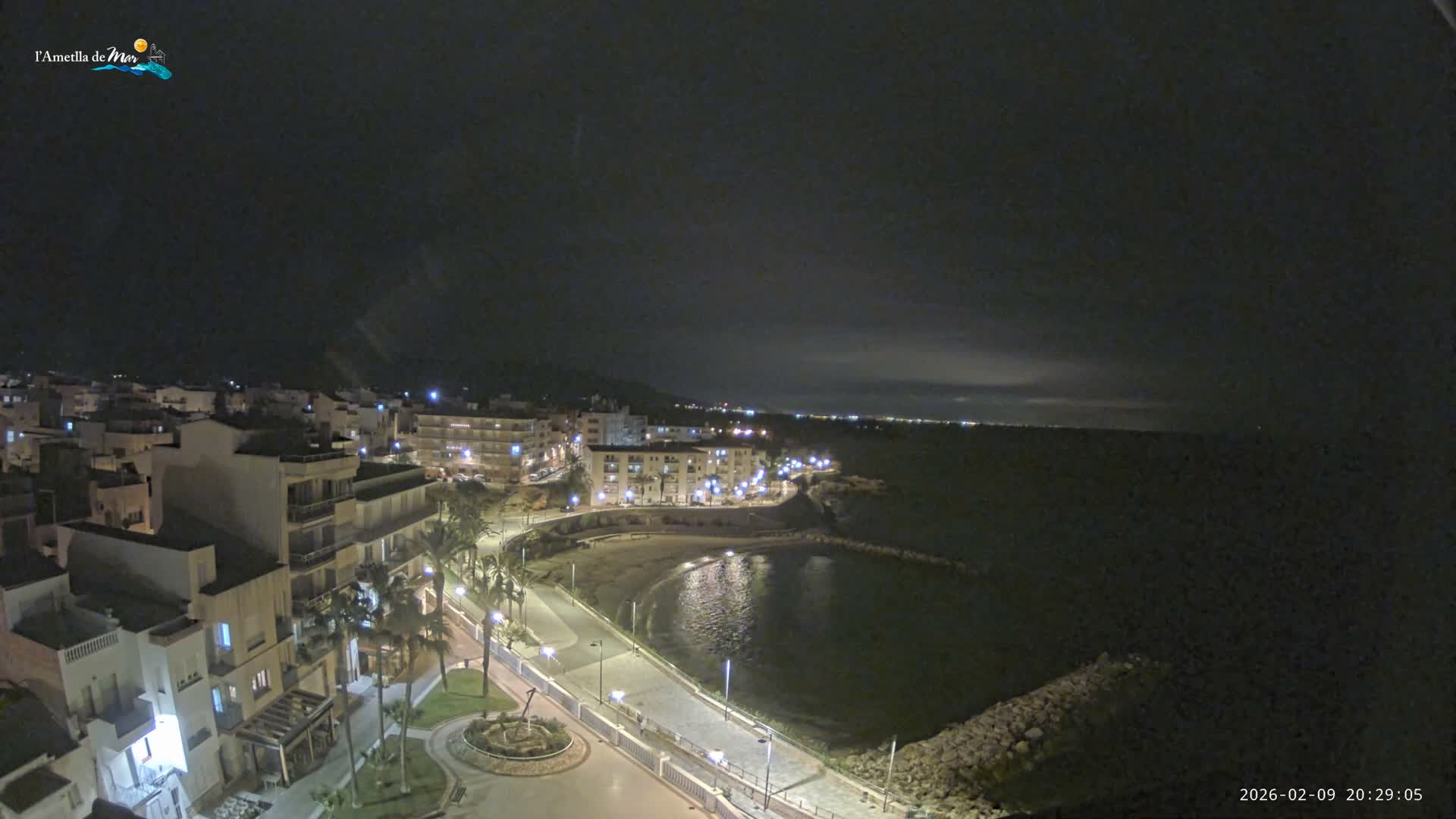 Ametlla de Mar City, Platja de l'Alguer (Alghero Beach) Live Cam - Tarragona, Catalonia, Spain