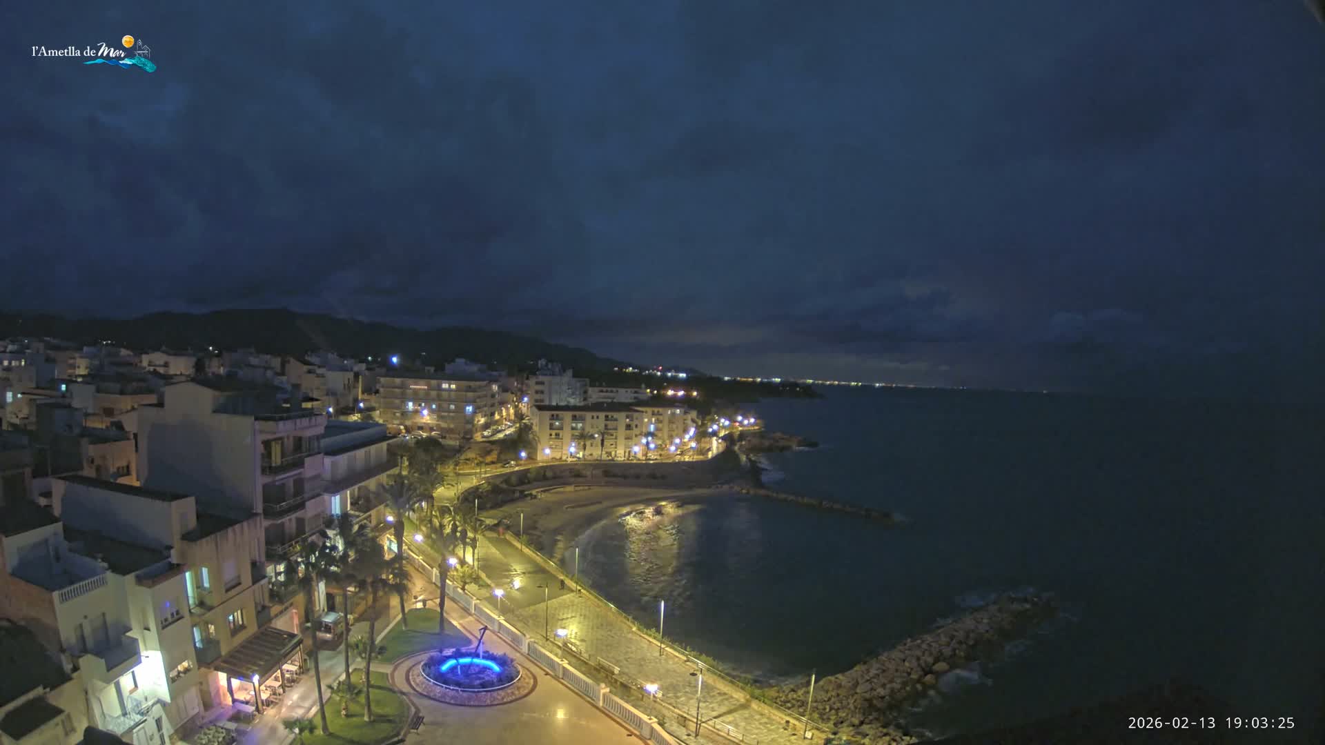 Ametlla de Mar City, Platja de l'Alguer (Alghero Beach) Live Cam - Tarragona, Catalonia, Spain