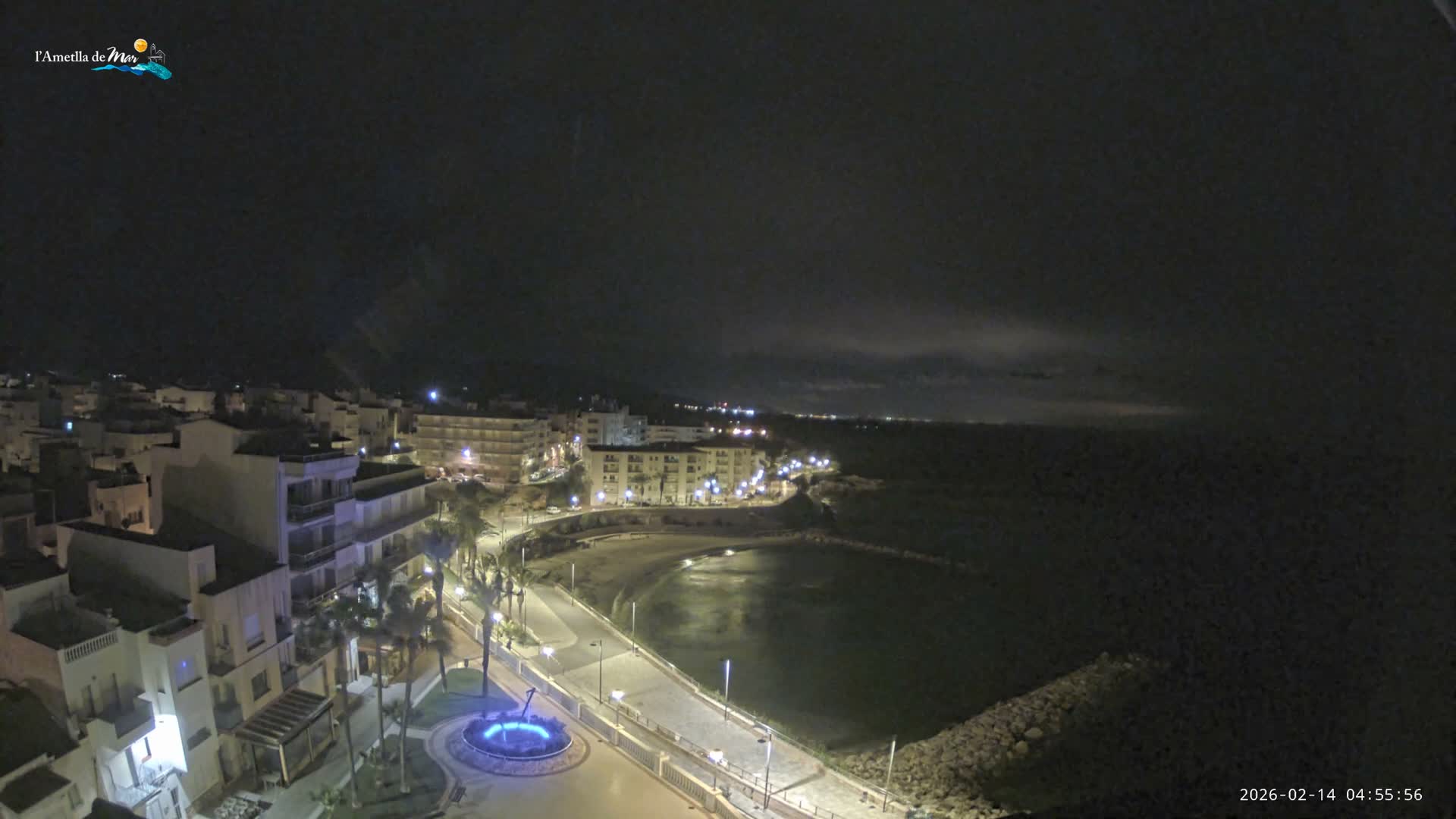 Ametlla de Mar City, Platja de l'Alguer (Alghero Beach) Live Cam - Tarragona, Catalonia, Spain