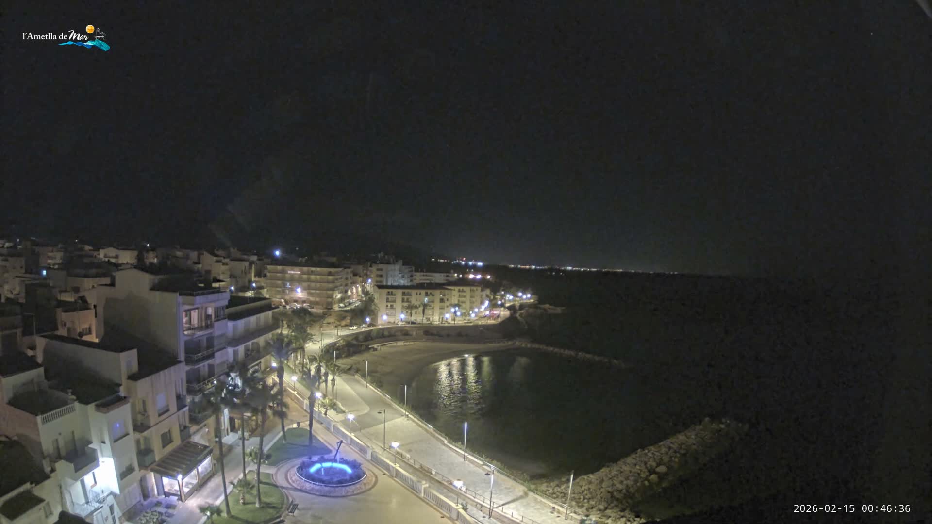 Ametlla de Mar City, Platja de l'Alguer (Alghero Beach) Live Cam - Tarragona, Catalonia, Spain