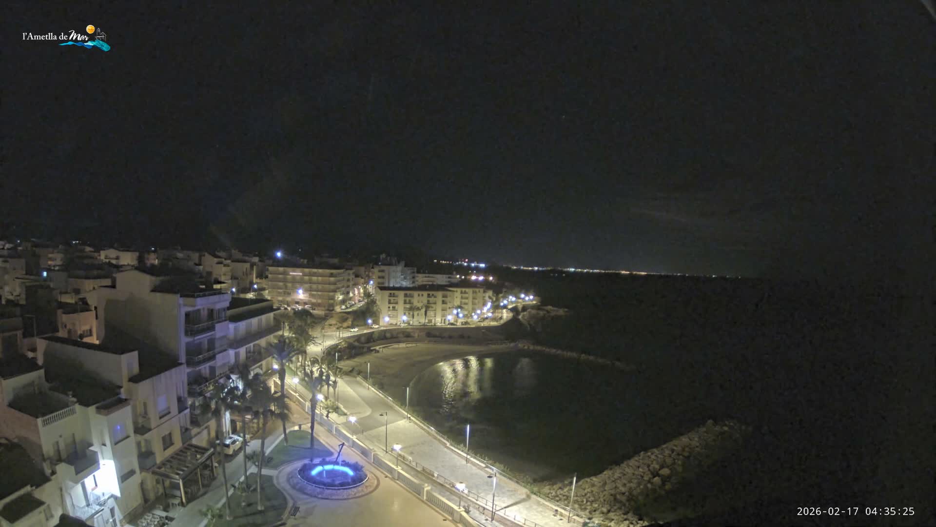 Ametlla de Mar City, Platja de l'Alguer (Alghero Beach) Live Cam - Tarragona, Catalonia, Spain