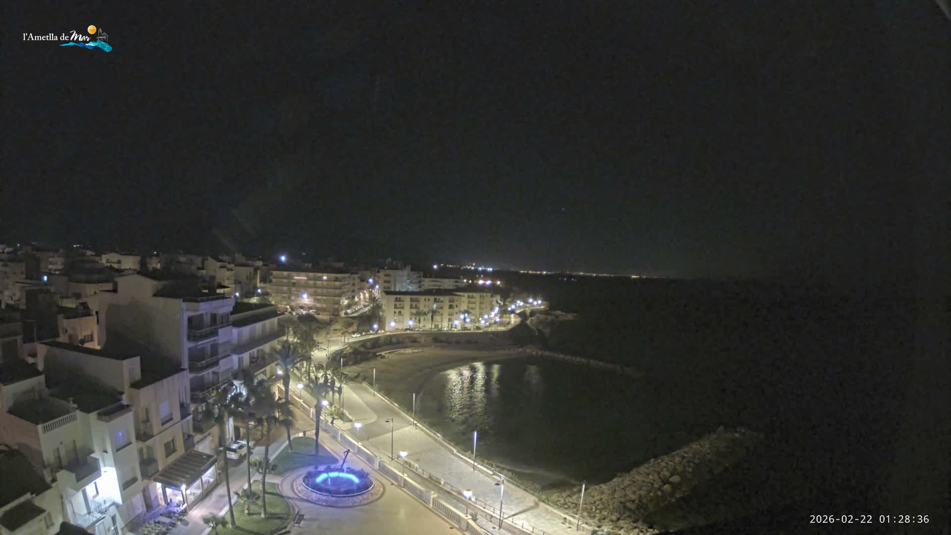 Ametlla de Mar City, Platja de l'Alguer (Alghero Beach) Live Cam - Tarragona, Catalonia, Spain