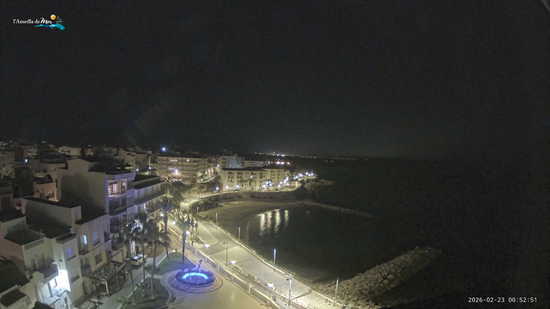 Ametlla de Mar City, Platja de l'Alguer (Alghero Beach) Live Cam - Tarragona, Catalonia, Spain