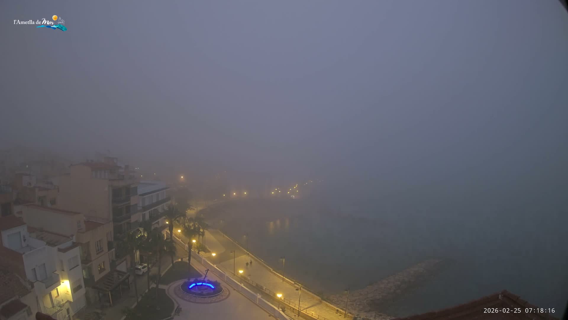 Ametlla de Mar City, Platja de l'Alguer (Alghero Beach) Live Cam - Tarragona, Catalonia, Spain