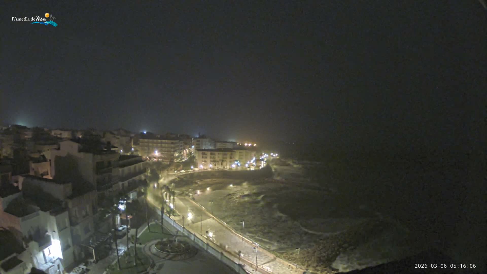 Ametlla de Mar City, Platja de l'Alguer (Alghero Beach) Live Cam - Tarragona, Catalonia, Spain