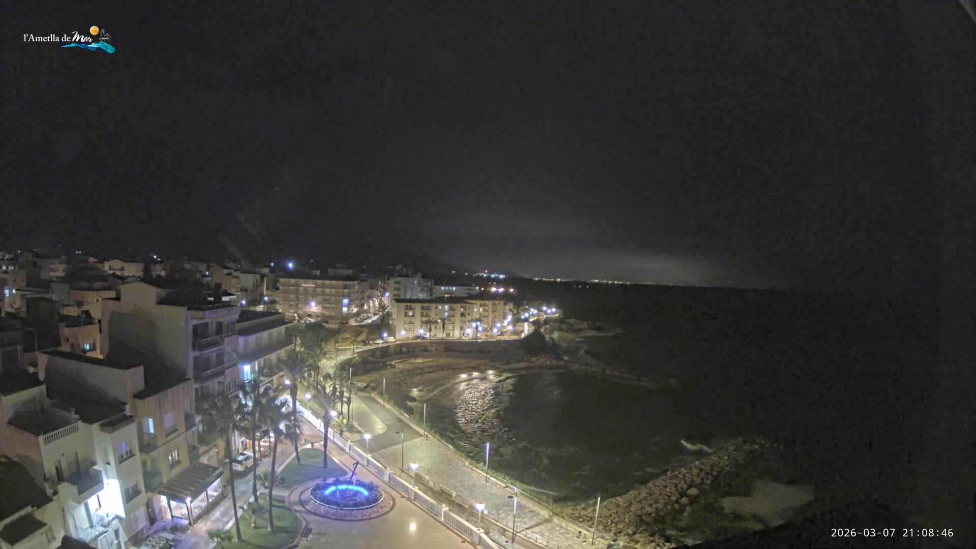 Ametlla de Mar City, Platja de l'Alguer (Alghero Beach) Live Cam - Tarragona, Catalonia, Spain