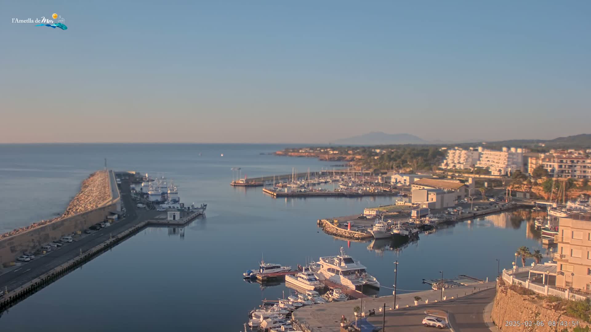 L'Ametlla de Mar Harbor Live Cam -T arragona, Catalonia, Spain